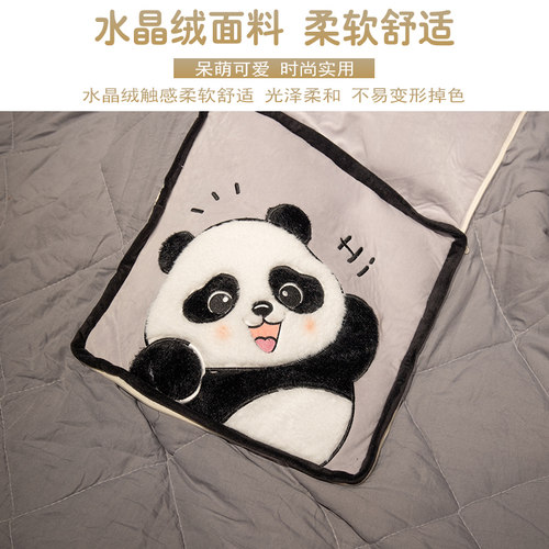 抱枕被子两用办公室午睡毯子加厚枕头被二合一汽车载靠Z垫靠枕新