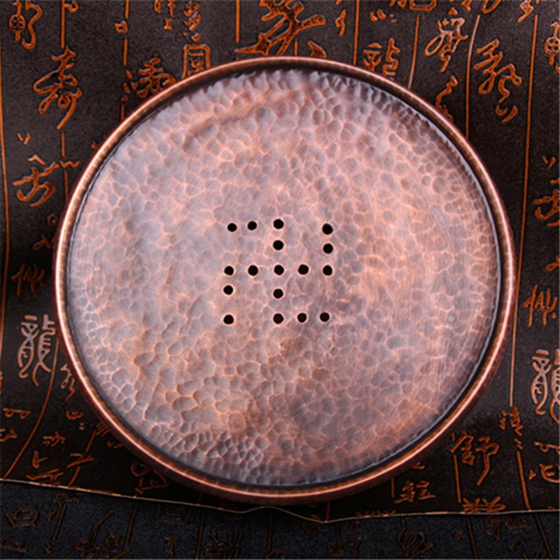 铜茶洗纯铜大号茶盂水盂带盖建水壶承干N泡台茶盘手工茶具零配