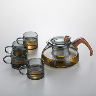 玻璃泡茶壶电陶炉茶m炉小型煮茶器耐高温单壶家用养生花茶茶具套