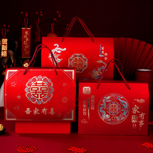 快速发货糖盒结婚喜糖n袋子2025新款婚礼大号手提礼盒子伴手礼可