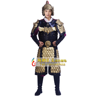 快速发货古装铠甲将士盔甲战袍中国古代真K人可穿影视演出服装将