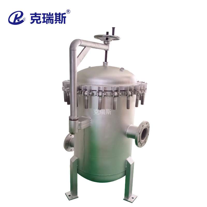 克瑞斯布袋式过滤器 净化海水污水单袋式滤袋过滤器厂家DN40