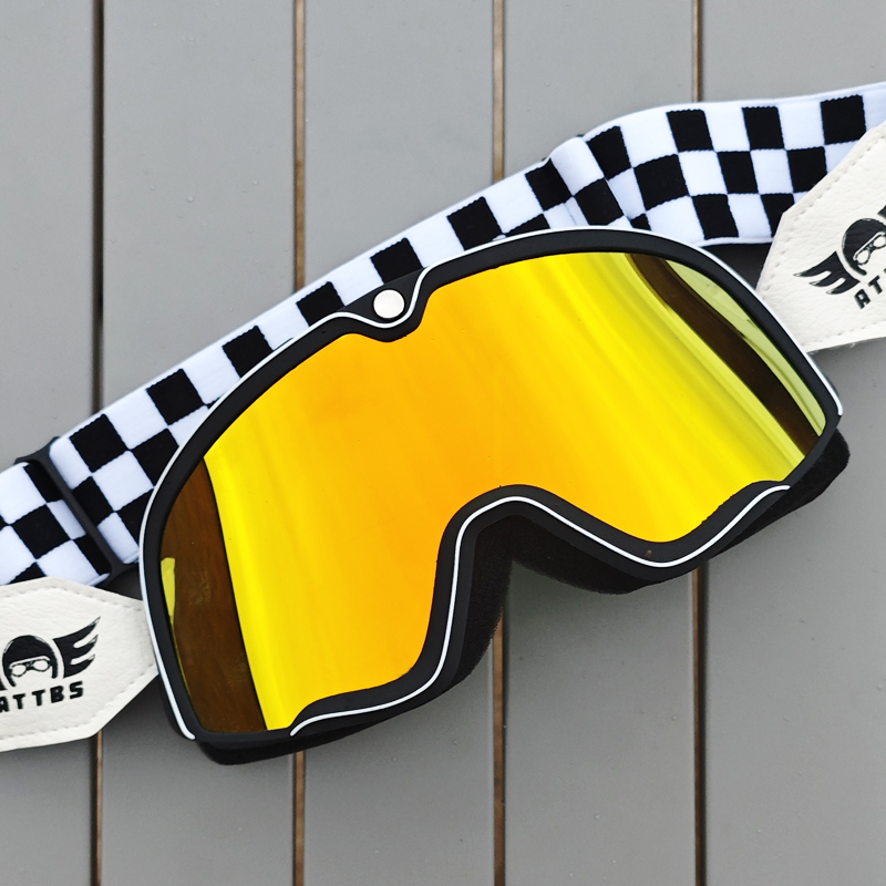 ATTBS摩托车风镜哈雷复古防风沙护目镜机车越野骑行3/4头盔眼镜