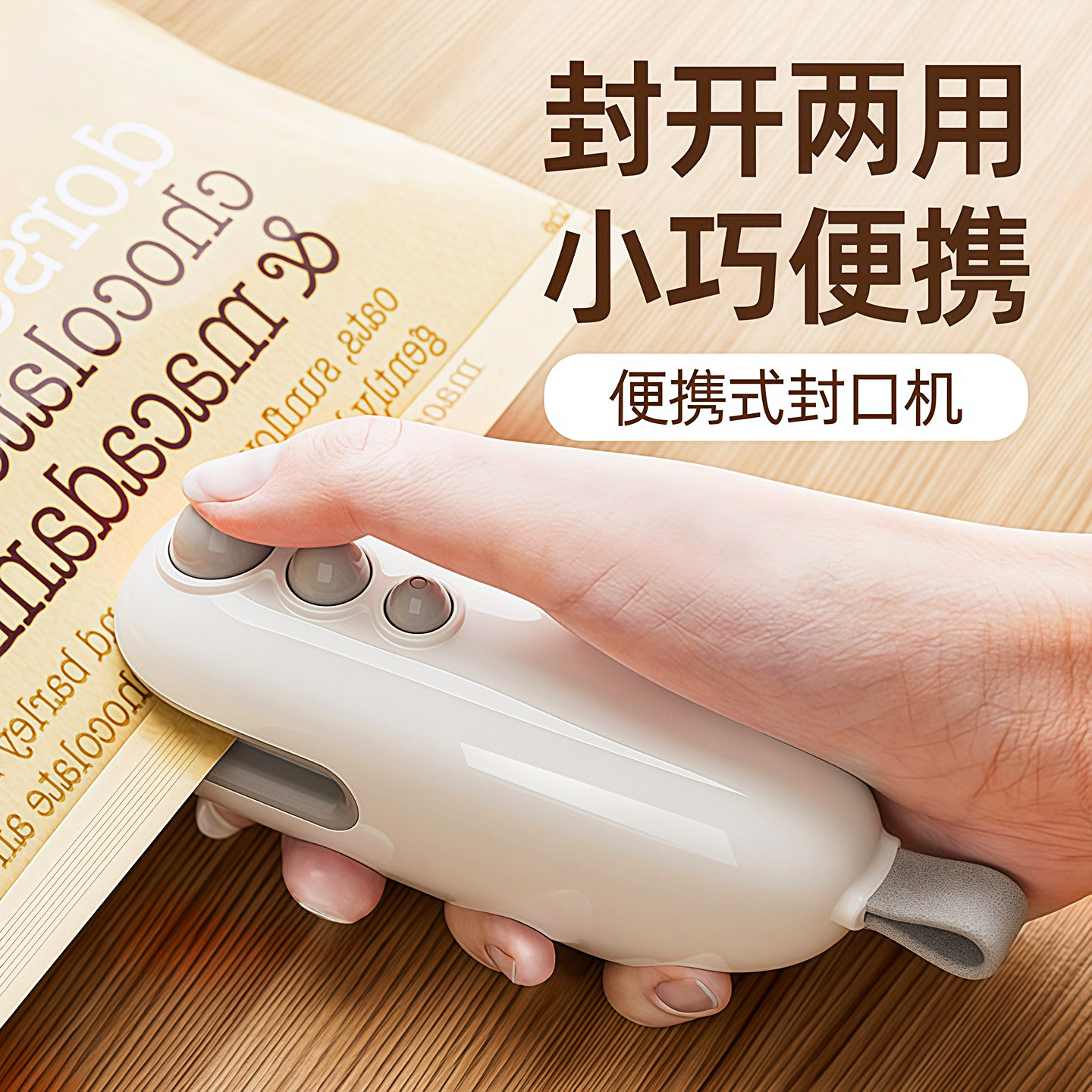 封口机小型家用迷你塑封机零食塑料袋食品保鲜封口器热密封机神器