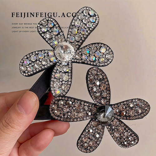 满钻花朵发夹花嫣刘海夹女高级感