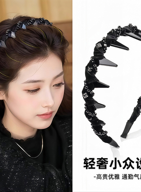 路易斯巴黎王妃发箍女款2025新款日常外戴发卡蓬松高颅顶头箍头饰