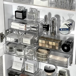 镜柜收纳盒抽屉化妆品面膜口红置物架桌面卫生间浴室洗漱台整理盒