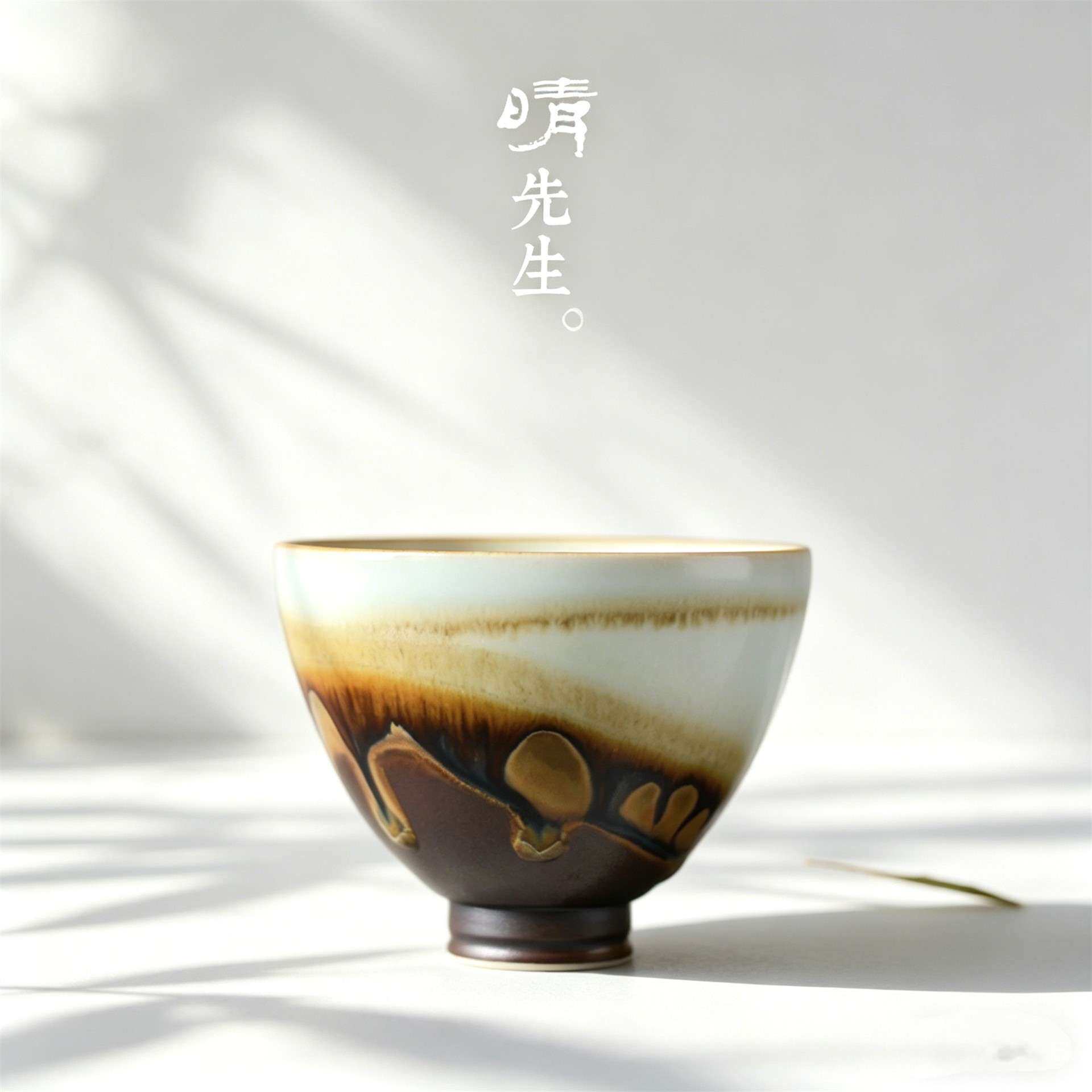 岩泥复古陶瓷茶杯主人杯手工单杯品茗杯个人杯泡粗陶茶杯陶杯杯子
