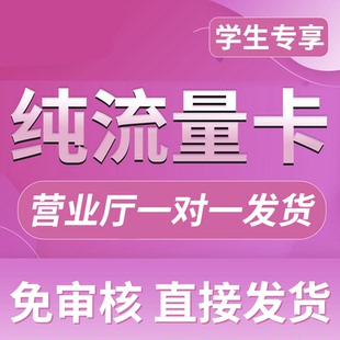 纯流量上网卡大流量无号流量卡无线网无通话全国通用4g5g电话卡