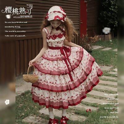 lolita裙樱桃熟了原创jsk