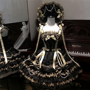 【鎏金记忆】韩菇凉~洛丽塔lolita洋装doll感jsk吊带连衣裙春夏季