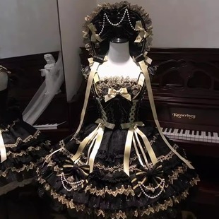 女日常可爱 doll感jsk吊带连衣裙秋冬季 韩菇凉 原创设计lolita洋装