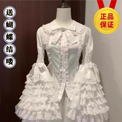 内搭姬袖长袖女蕾丝洛丽塔秋冬季