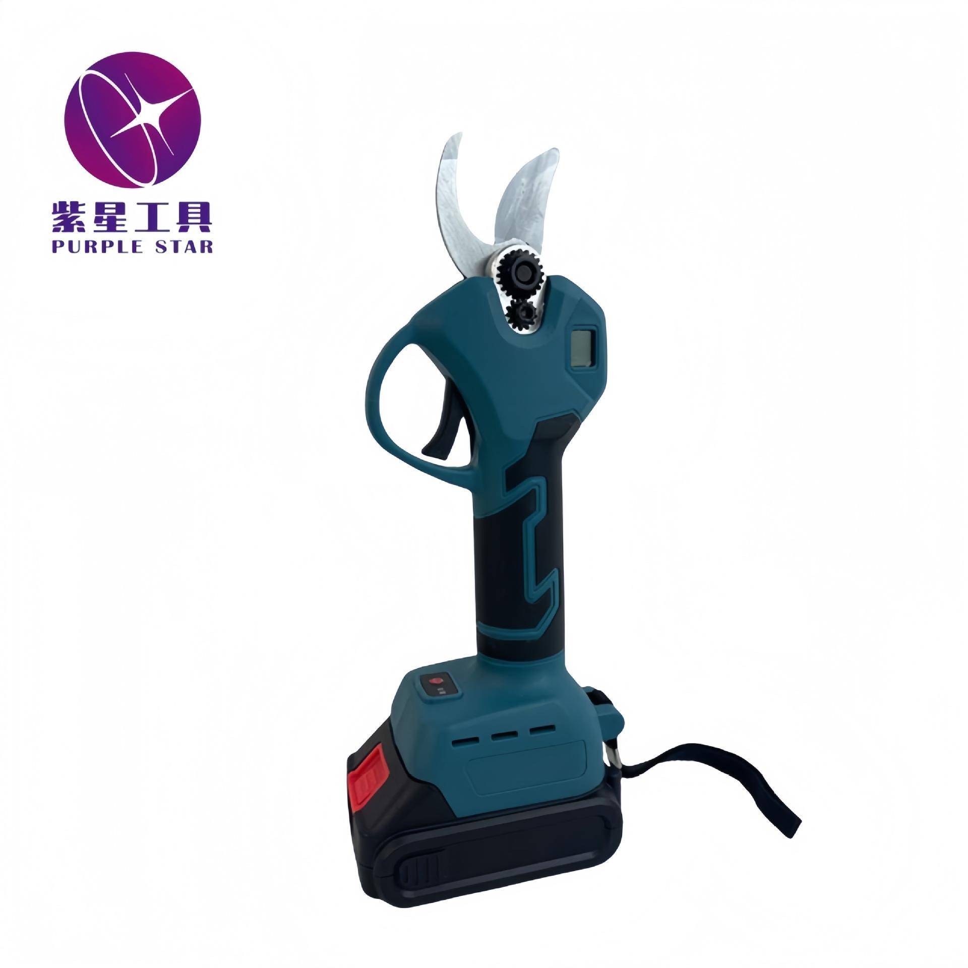 电动修枝剪无线锂电剪刀修剪树枝粗枝剪果树果园剪数显款园林工具