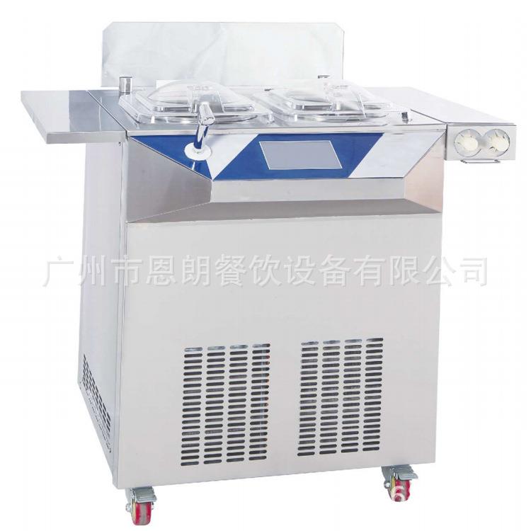 厂家新款110V二缸冰激凌凝机gelatomachine智能冷萃酸奶机