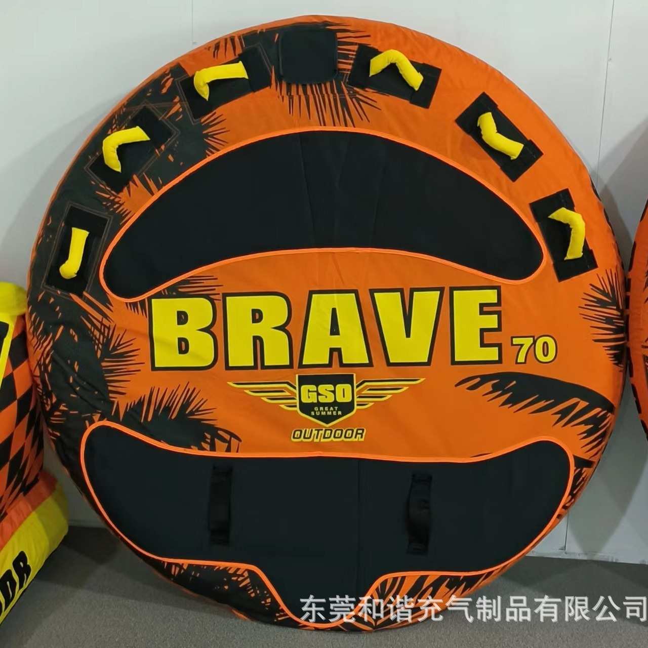 厂家现货2-4人快艇充气拖拉圈充气冲浪板pvc水上充气拖拉圈平垫