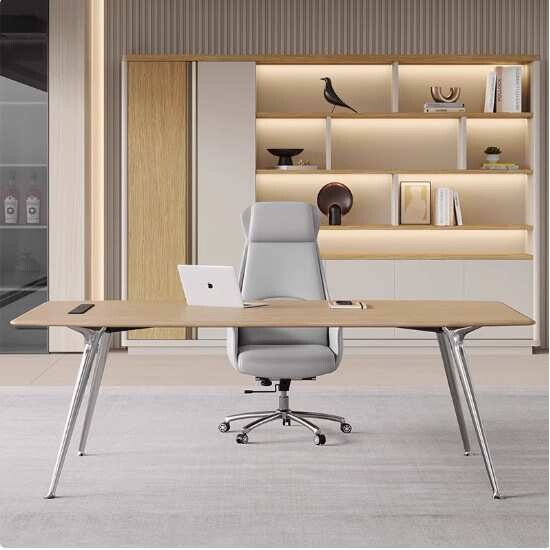 办公桌现代简约老板桌椅组合办公室主管经理桌极简单人电脑桌班台