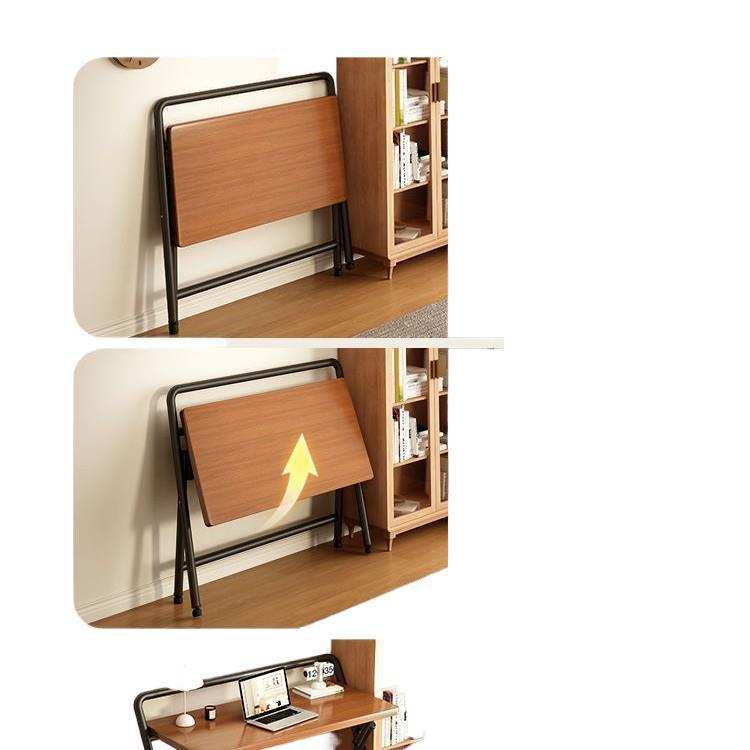 免安装电脑桌可折叠书桌学生家用写字桌卧室床边小桌子简易办公桌