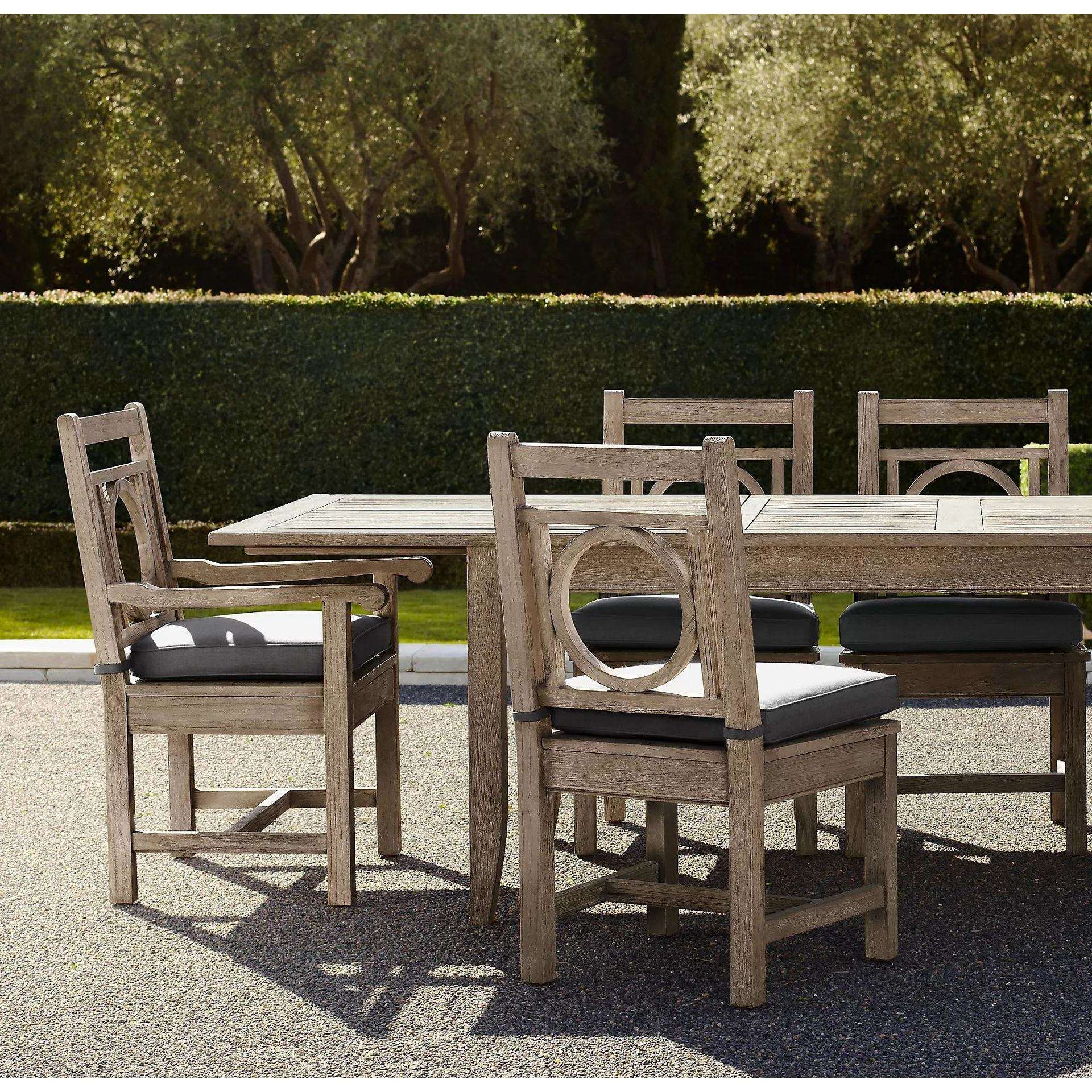 户外桌椅庭院室外客厅现代北欧别墅柚木防水全实木家具