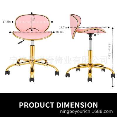 跨境技师椅可移动椅子理发师chair灵活理发店大工凳salon stool
