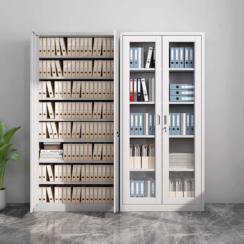 钢制铁皮储物柜文件柜档案柜带锁会计收纳柜财务凭证柜办公资料柜