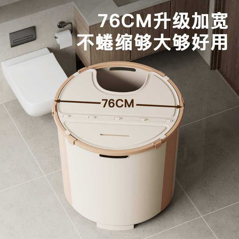 免安装圆形折叠浴桶儿童成人洗澡盆多功能泡澡桶大号浴缸洗澡桶