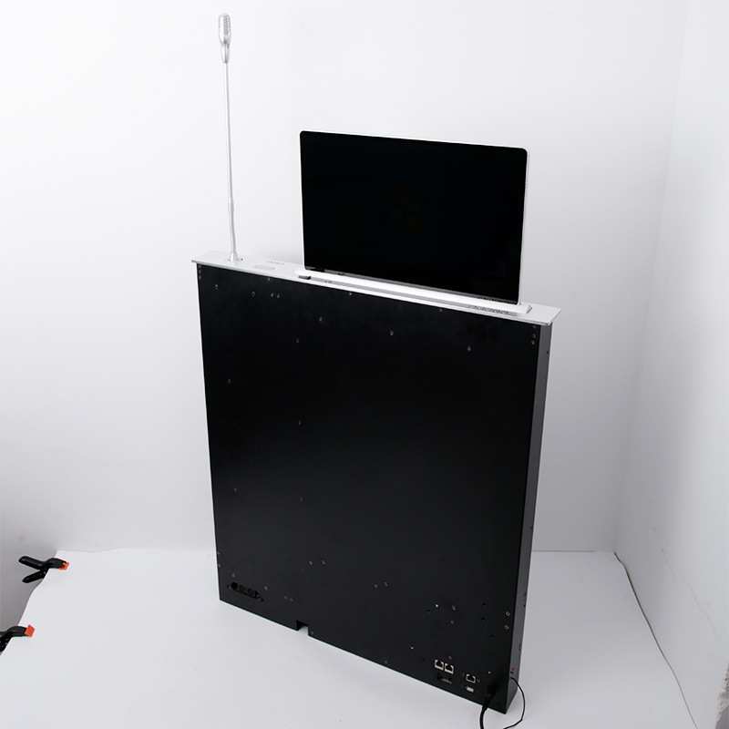 21.5寸显示器带话筒双升降机会议室液晶屏电动升降器