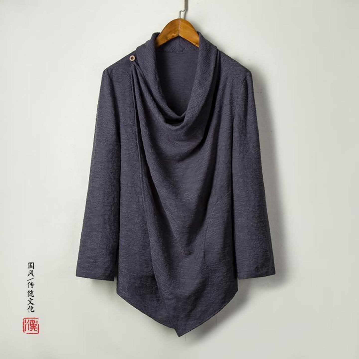 中国风汉服披风青年复古禅意风衣