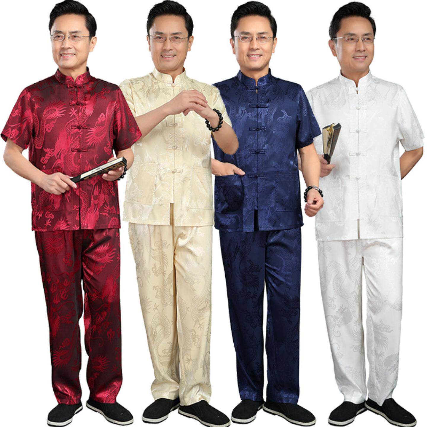 唐装男中老年居士服中国风男式