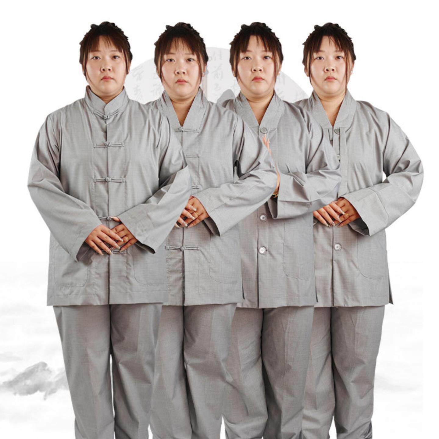 海青居士服套装女款复古盘扣