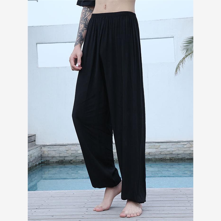 春夏季棉绸太极裤中老年男女晨练裤加大码灯笼裤太极服武术练功裤