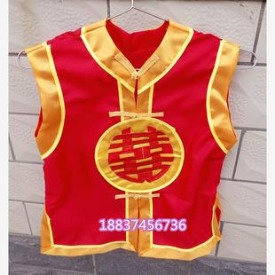 定制道具戏剧用品儿童款轿子配件轿夫马甲裤子轿服锣鼓服服装