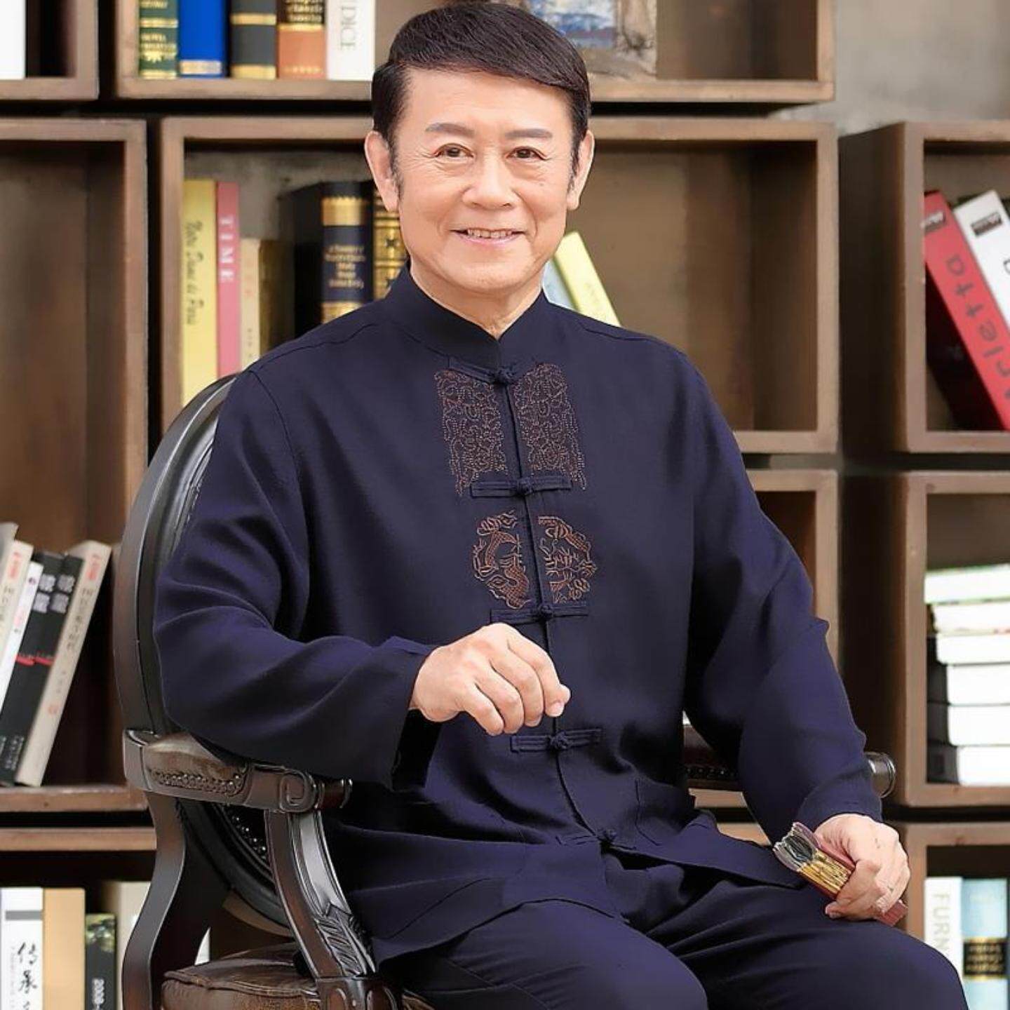 中国风唐装男士套装刺绣居士服