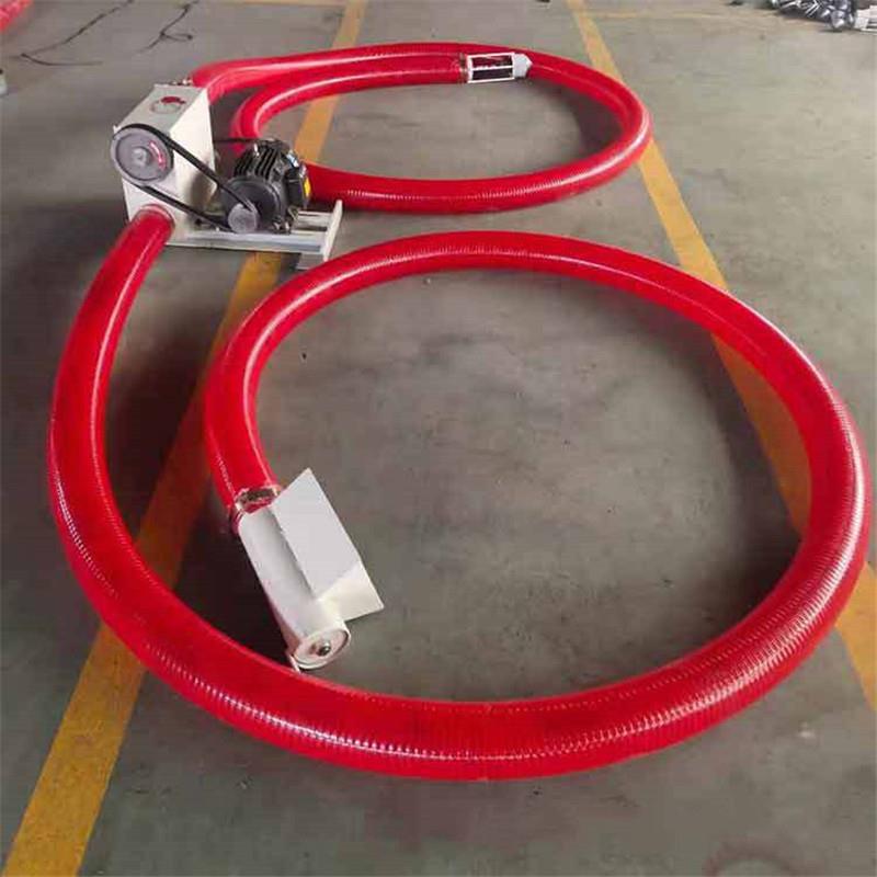 中驱软管吸粉机大中型160型中驱动弹簧蛟龙软管抽粮机价格图片