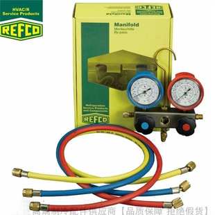 R22 REFCO R407C R134a R290种保压双头 威科压力表组BM2