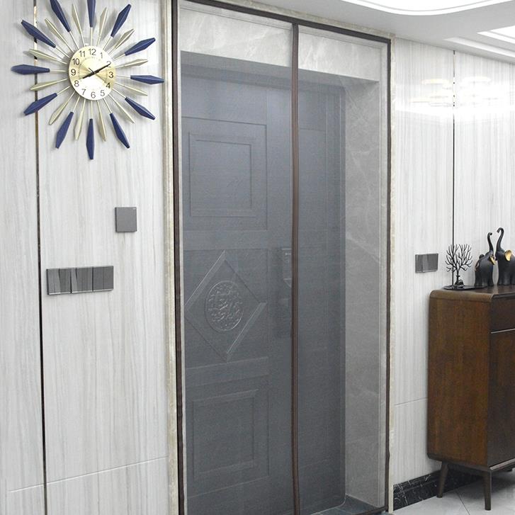 家用阳台推拉门落地窗防蚊门帘魔术贴纱窗网纱门自装沙窗网纱