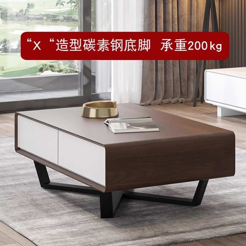 茶几北欧客厅家用高级小户型灰色轻奢长方形创意储物茶桌简约现代