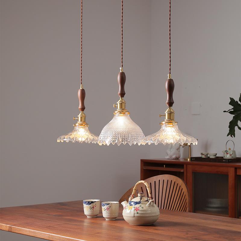 中古风复古灯具卧室床头灯法式复古餐厅吧台灯设计师款艺术吊灯