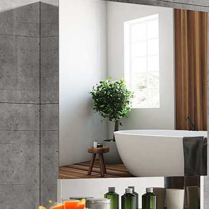 cs浴室镜柜不锈钢挂墙式带置物架小户型洗手间化妆镜箱镜子