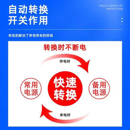 毫秒级切换不断电双电源自动转换开关NLQ4-125/4P100 80A 63A市电