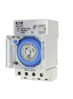 机械式定时器广告灯路灯24小时循环时控开关SUL181H最小定时30分