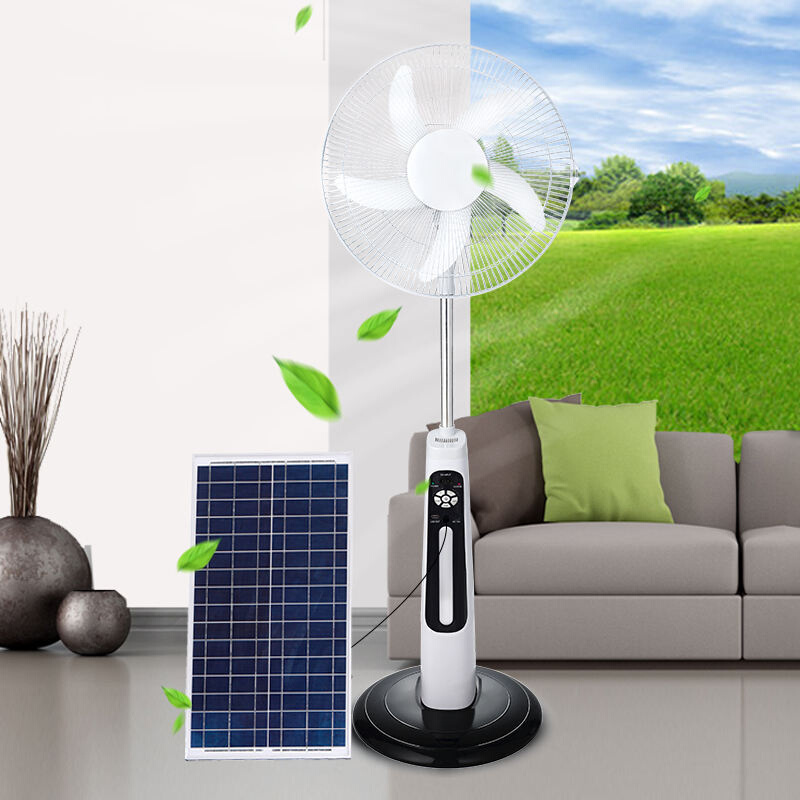 户外家用大功率太阳能充电风扇18寸应急落地扇 rechargeable fan