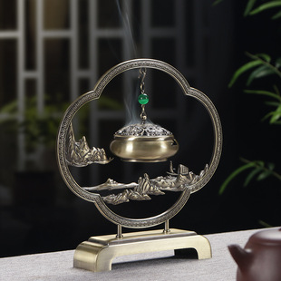 【源头工厂】乘舟梦日中式熏香吊炉摆件书桌茶室饰品沉檀盘香吊炉