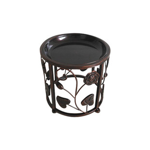 批发客厅落地式铁艺花盆鱼缸架 地面矮花凳子 单层单个花架带轮可