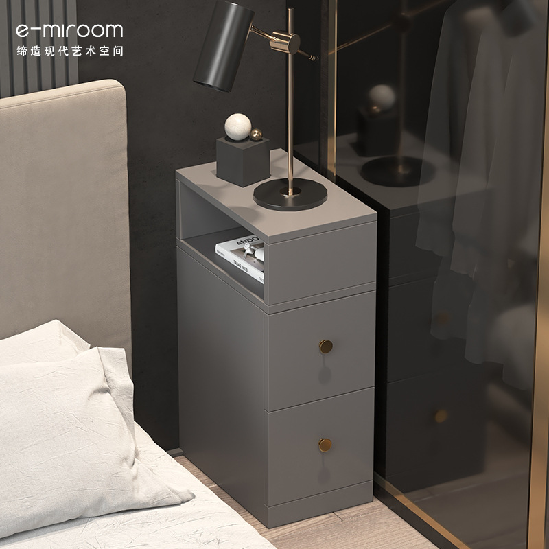 床头柜超极窄款小型卧室收纳迷你小尺寸床边夹缝柜子边几置物架