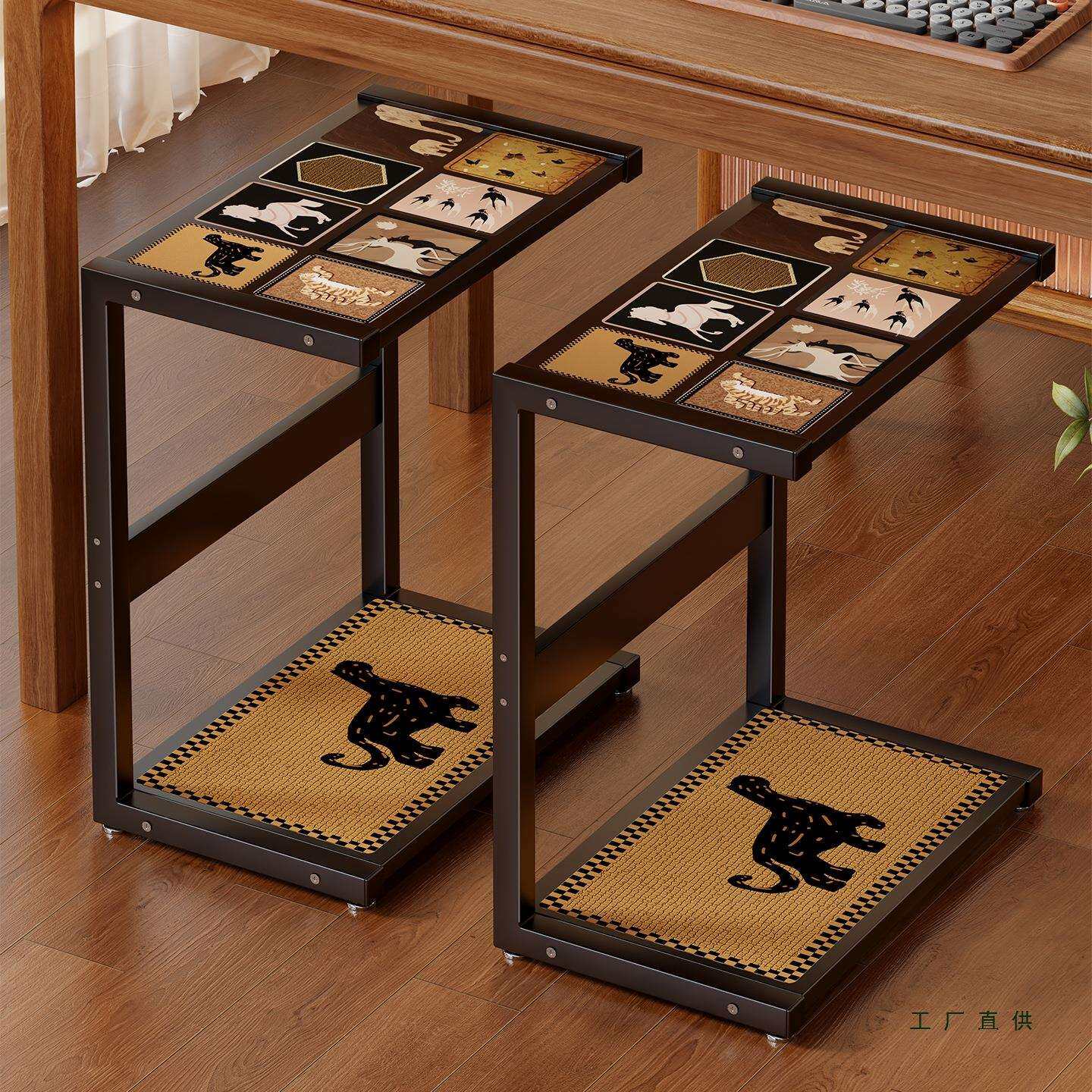 电竞房电脑主机托架多层多功能机箱底座置物架落地家用桌下小推车