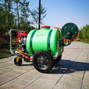 160升汽油手推打药机物业地面高压清洗机农用果园杀虫喷药机