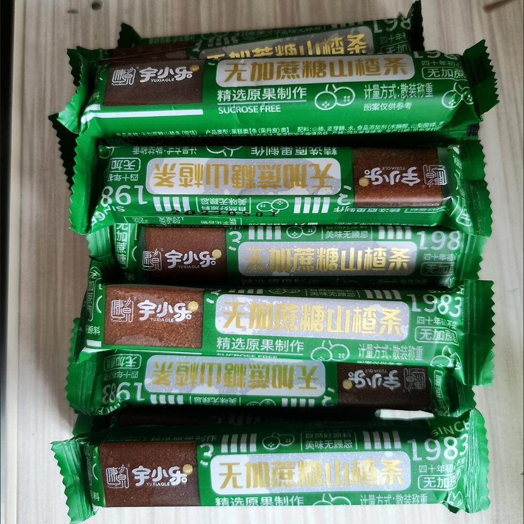 康泉无加蔗糖0脂山楂条片糕果丹皮无糖精尿孕妇老年人木糖醇果脯