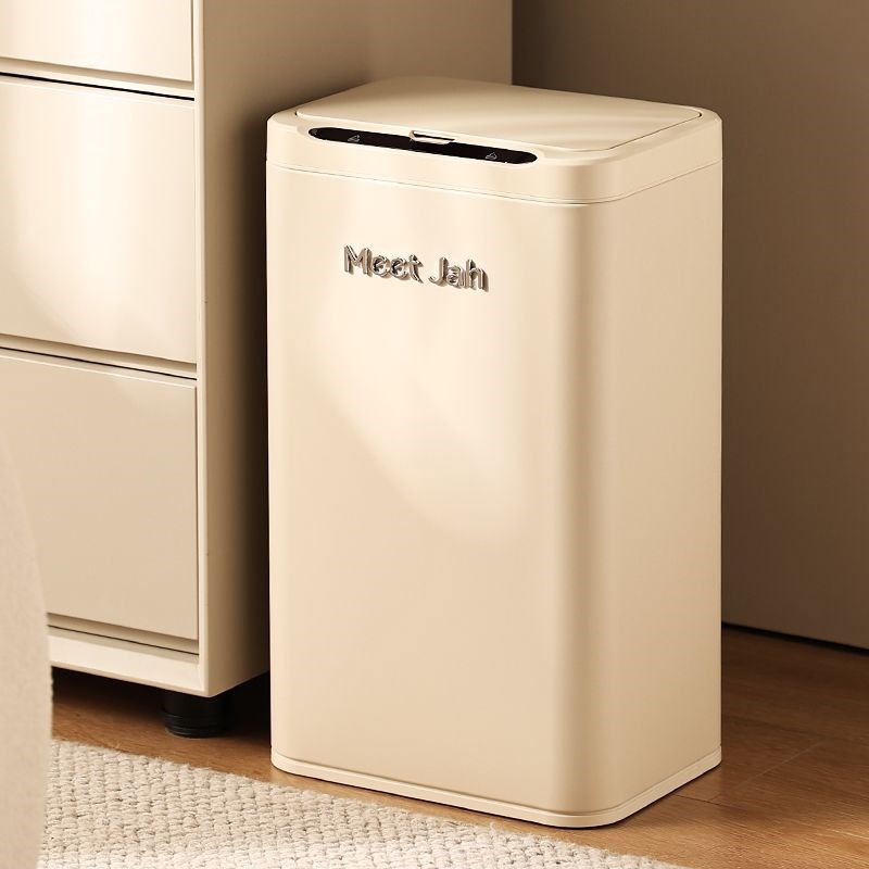 智能感应垃圾桶家用新款客厅厨房厕所带盖轻M奢复古自动电动大容