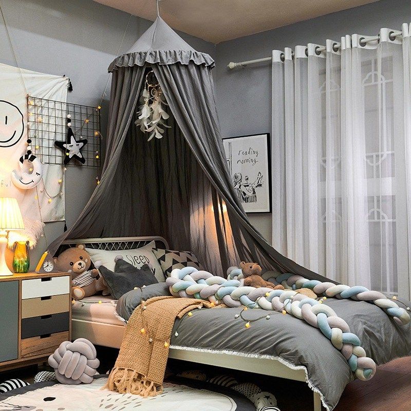 圆顶床幔床帘儿童家用挡风罩卧室树屋蚊帐N婴儿床头遮光帐篷床上,床上用品,蚊帐,淘宝优惠券,粉丝福利购,淘宝优惠卷